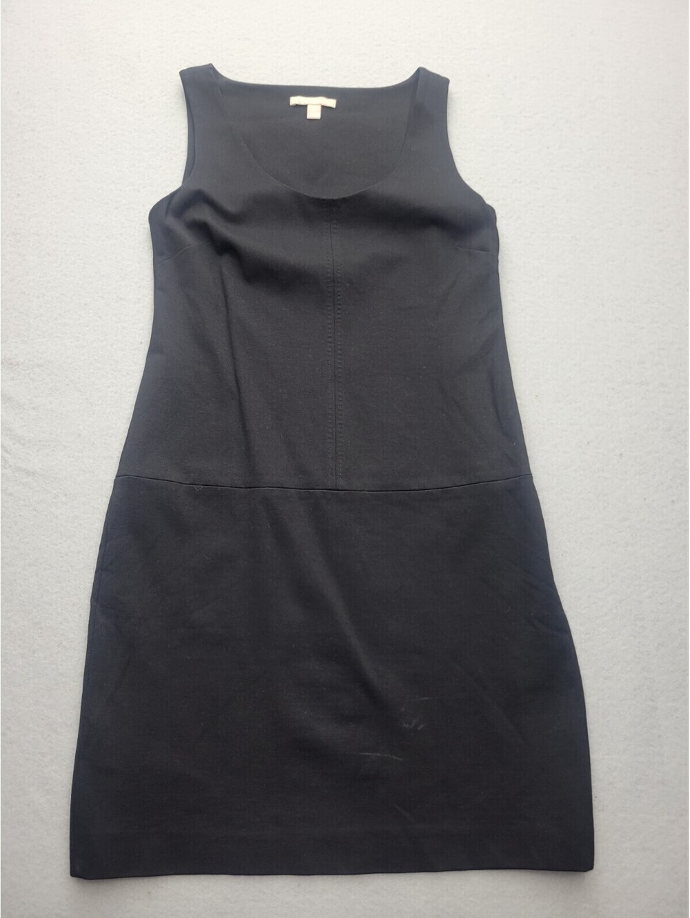 Banana Republic Women's Dress Size 8 Black White Drop Waist Sleveless Solid